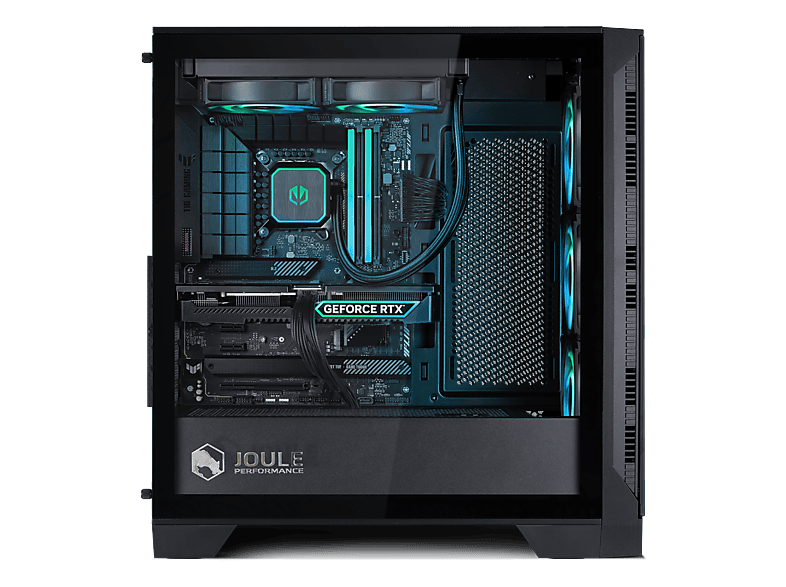 JOULEPERFORMANCE L1141172 Gaming PC, AMD Ryzen 7 7800X3D, 32 GB RAM, 1000 GB SSD, Radeon™ RX 9070 XT, Windows 11 Home, Schwarz — Foto 3 von 4