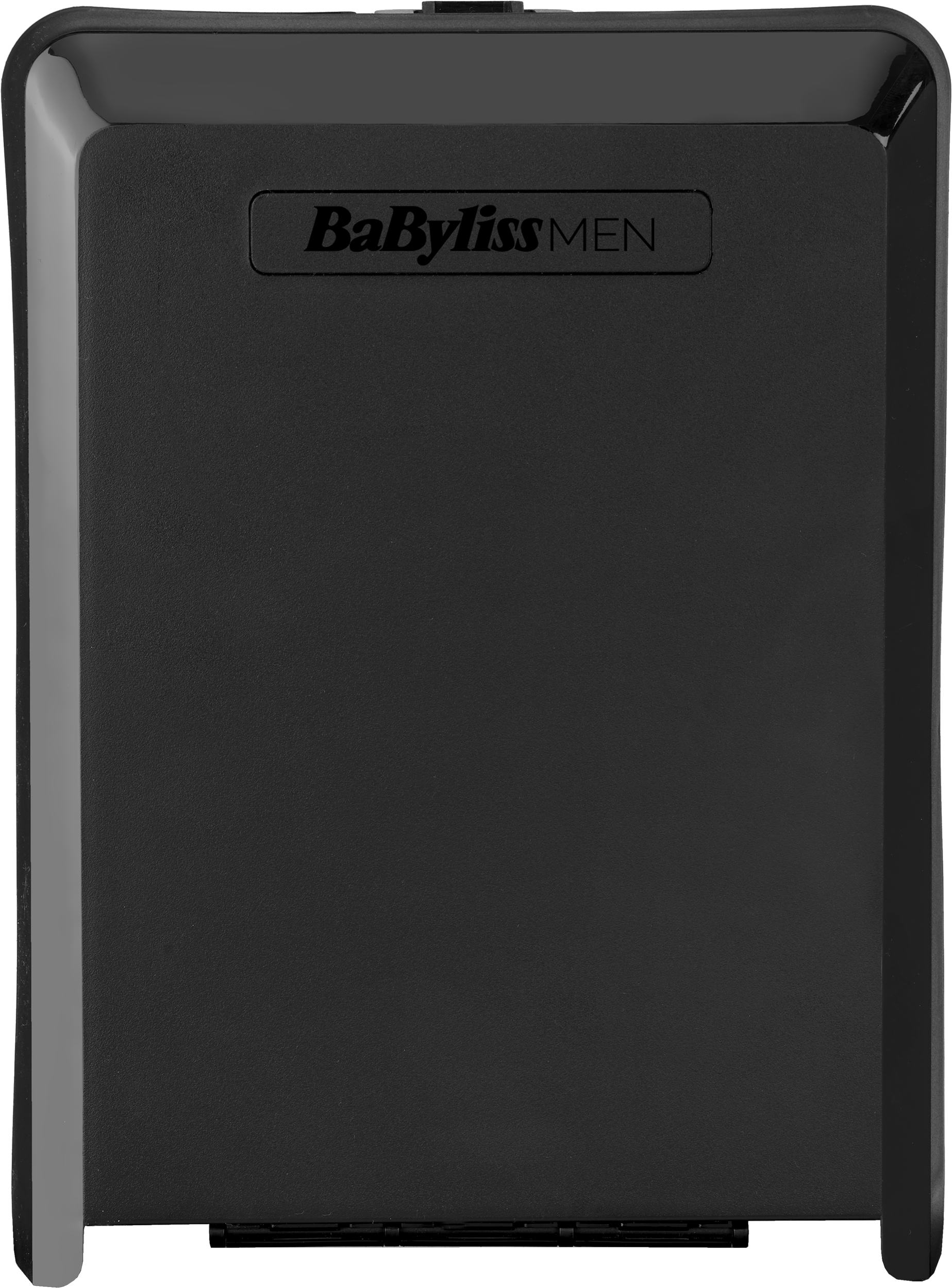 Fekete Babyliss MEN termék. Téglalap alakú, lekerekített élekkel. A logó középen található.