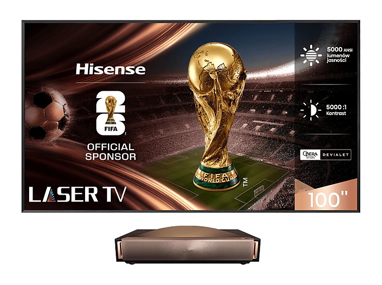 Laser TV HISENSE 100L9Q Czarno-złoty