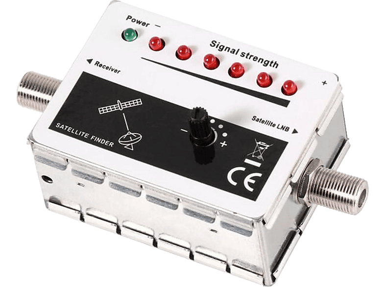 Vivanco 08271 Satellitenfinder mit LED Anzeige und Signalton