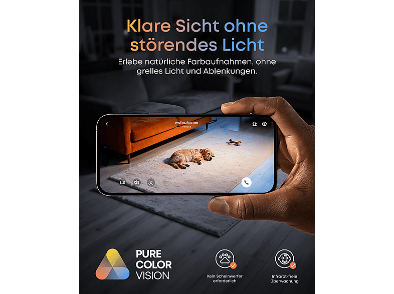EUFY eufyCam C35 Solo weiß, Überwachungskamera