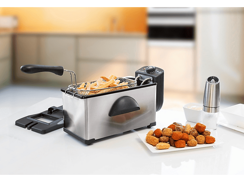 Bestron AF370SS Fritteuse mit Kaltzonen-Technik (1 kg, 2000 Watt, Edelstahl) — Foto 2 von 4