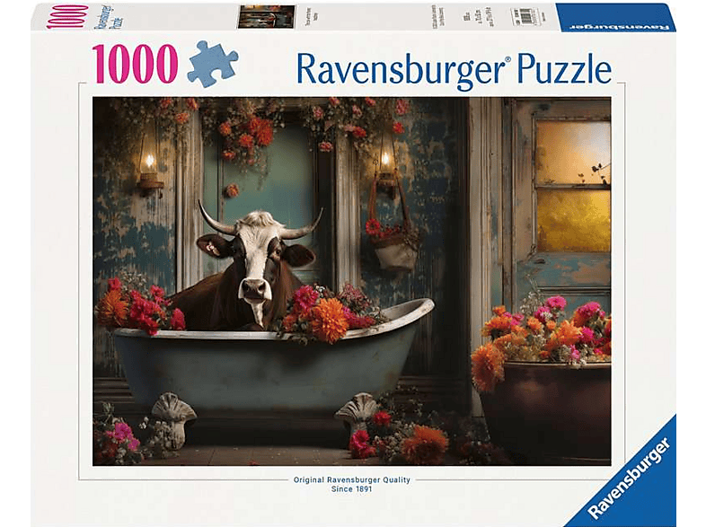 Ravensburger Die Kuh in der Badewanne, 1000 Teile (14 Jahren) Puzzle