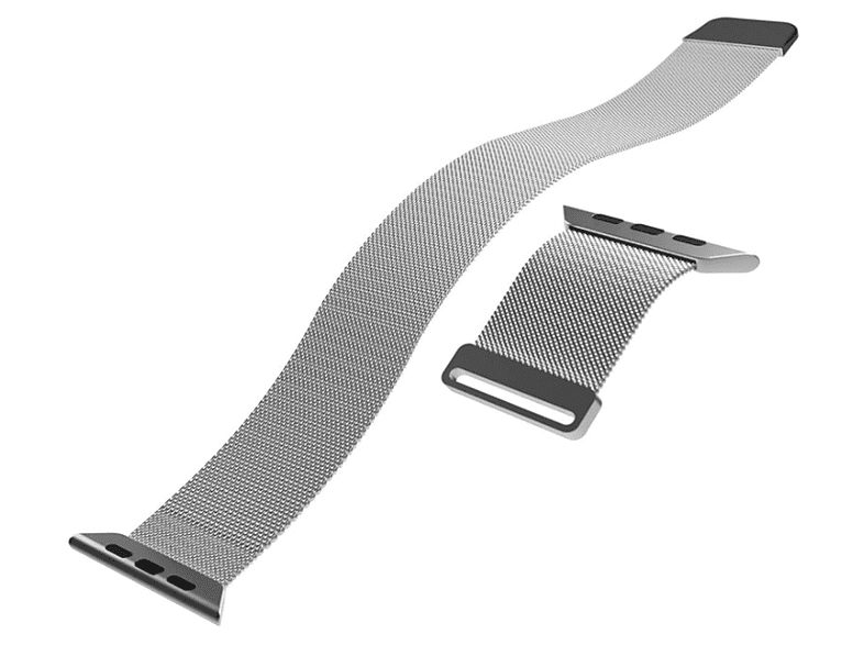 Puro Milanese Band für Apple Watch 42/44/45/49mm, Silber; Armband — Foto 2 von 2