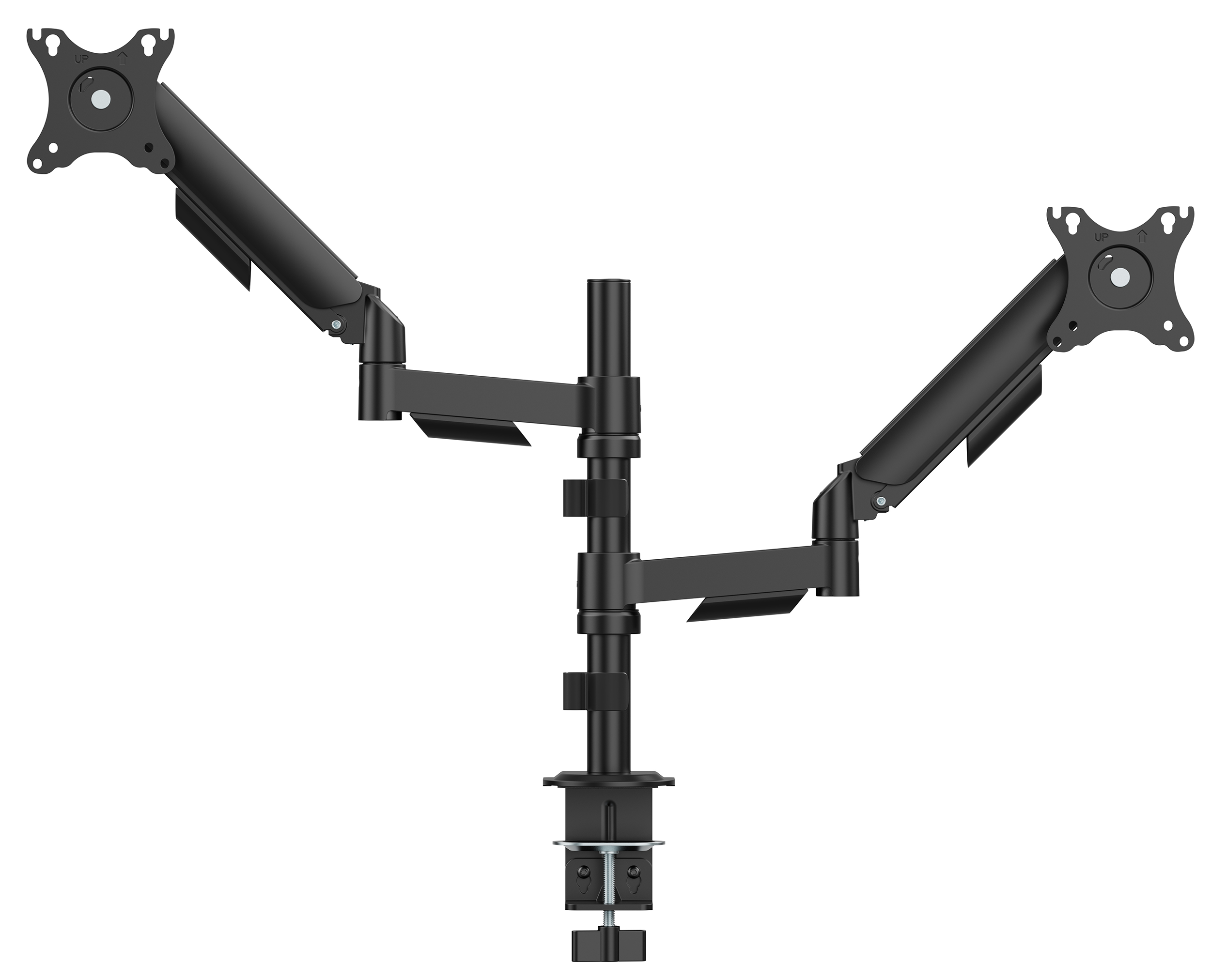 GEMBIRD Asztali monitor tartó kar 2 monitorhoz, max. 32", VESA 75/100 (MA-DA2P-02)