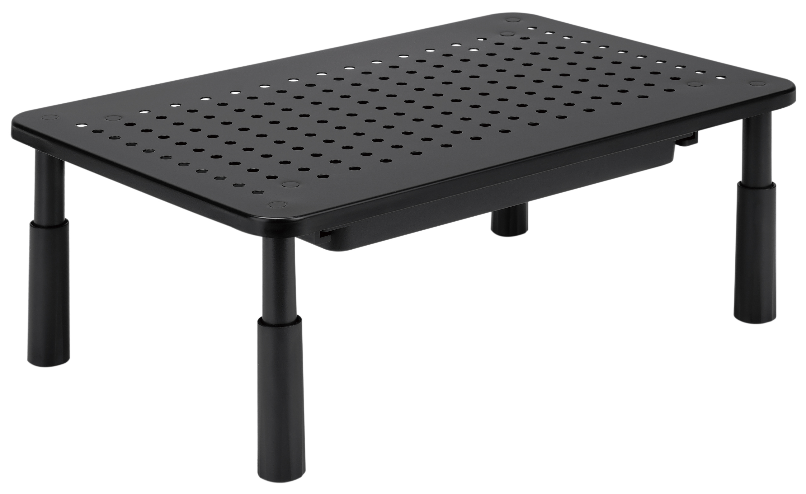 GEMBIRD Állítható magasságú monitorállvány, 370 x 230 100 - 140 mm, fiók, 20 kg terhelhetőség (MS-TABLE-D-01)