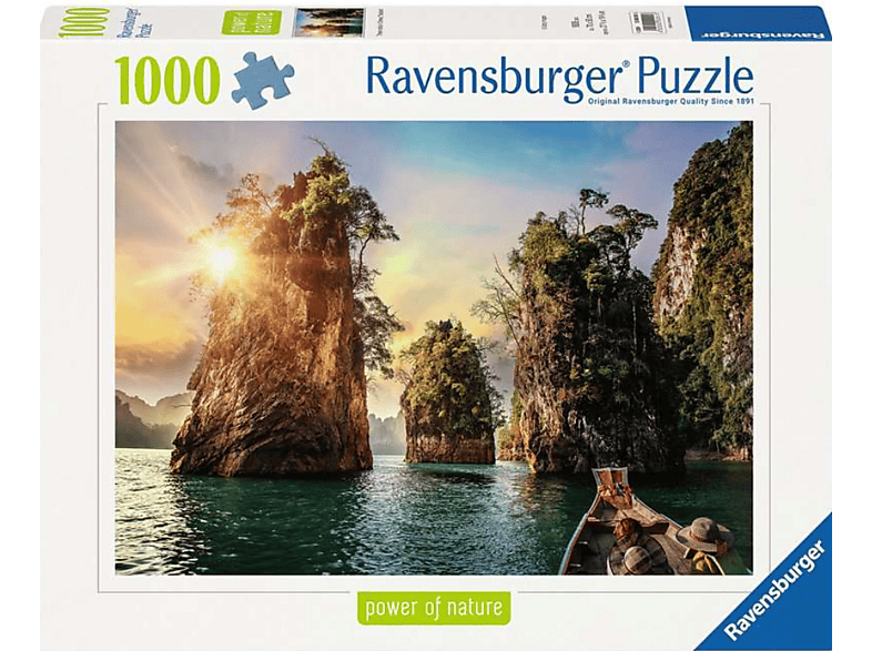 Ravensburger Drei Felsen in Cheow, Thailand, 1000 Teile (Ab 14 Jahren) Puzzle