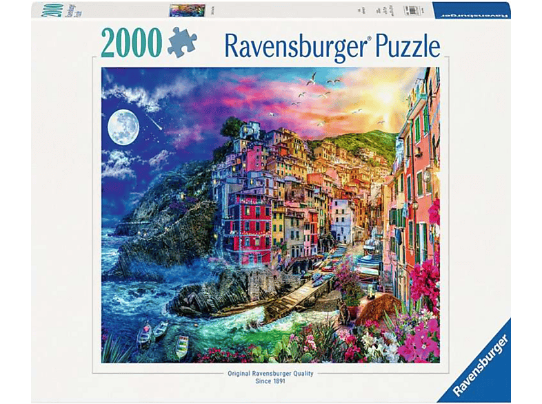 Ravensburger Farbenfrohe Cinque Terre, 2000 Teile (Ab 14 Jahren) Puzzle