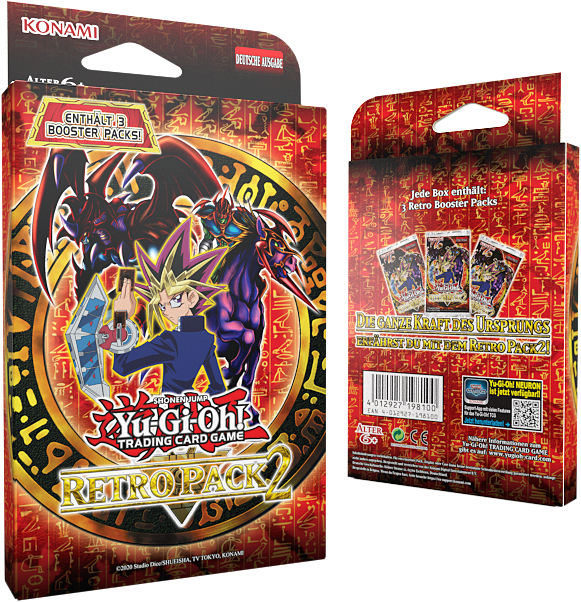 KONAMI DIGITAL ENTERTAINM. Yu Gi Oh! Retro Pack 2 Reprint 3er Pack Booster  Sammelkarten | SATURN