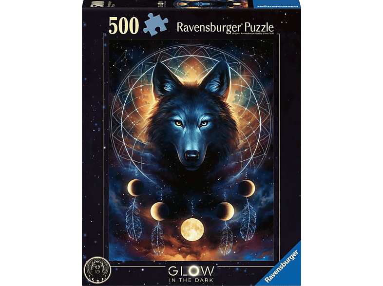 Ravensburger Leuchtender Wolf, 500 Teile (Ab 12 Jahren) Puzzle