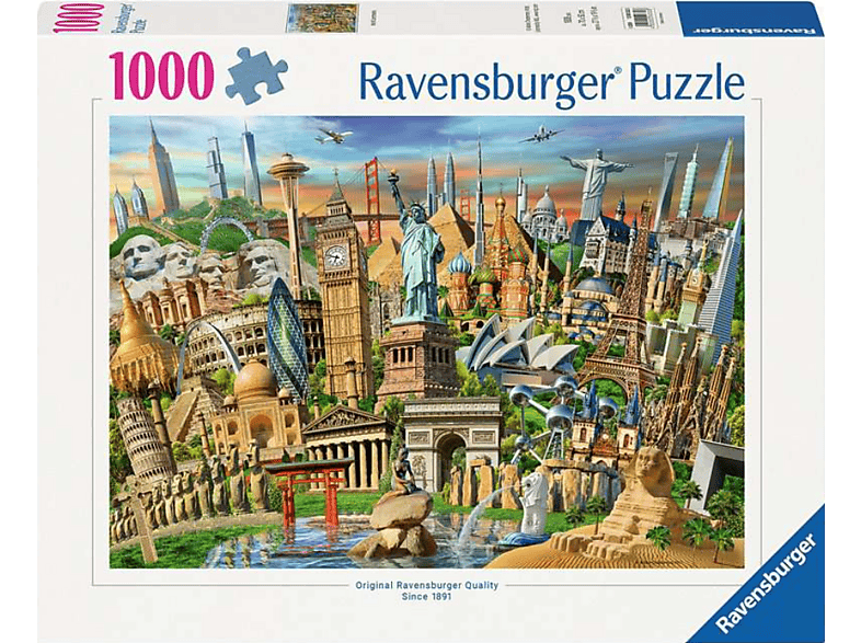 Ravensburger Sehenswürdigkeiten weltweit 1000 Teile (Ab 14 Jahren) Puzzle