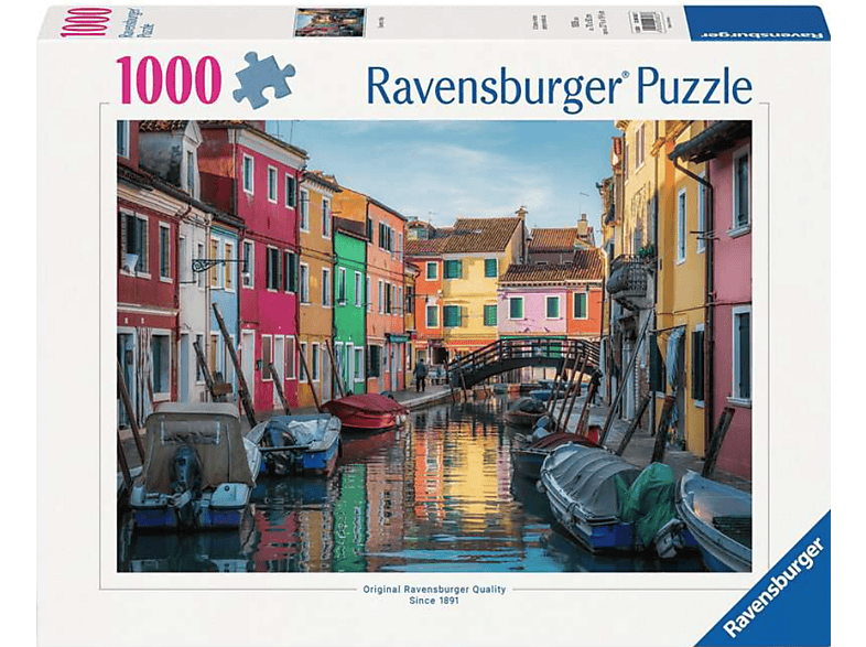 Ravensburger Burano in Italien, 1000 Teile (Ab 14 Jahren) Puzzle