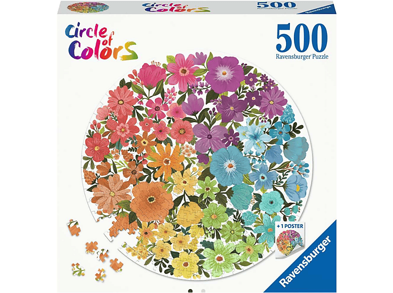 Ravensburger Circle of Colors - Blumen, 500 Teile (Ab 12 Jahren) Puzzle