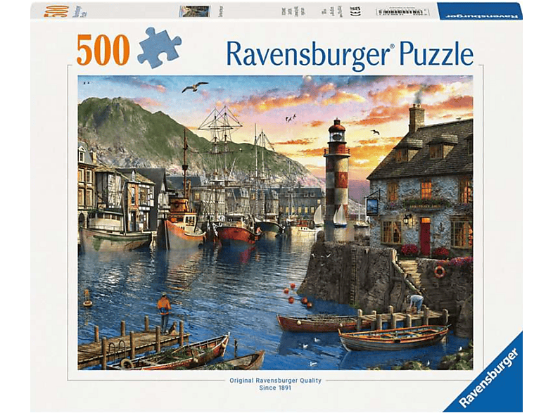 Ravensburger Morgens am Hafen, 500 Teile (Ab 12 Jahren) Puzzle