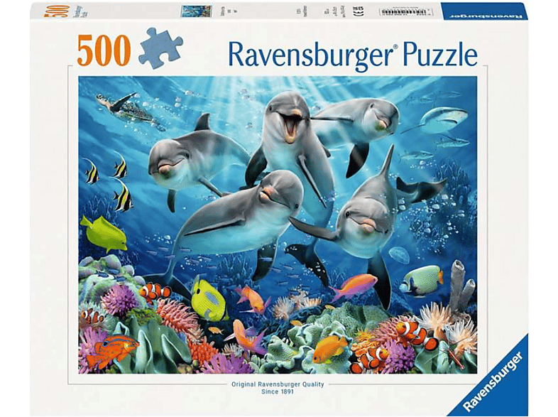 Ravensburger Delfine im Korallenriff, 500 Teile (Ab 12 Jahren) Puzzle