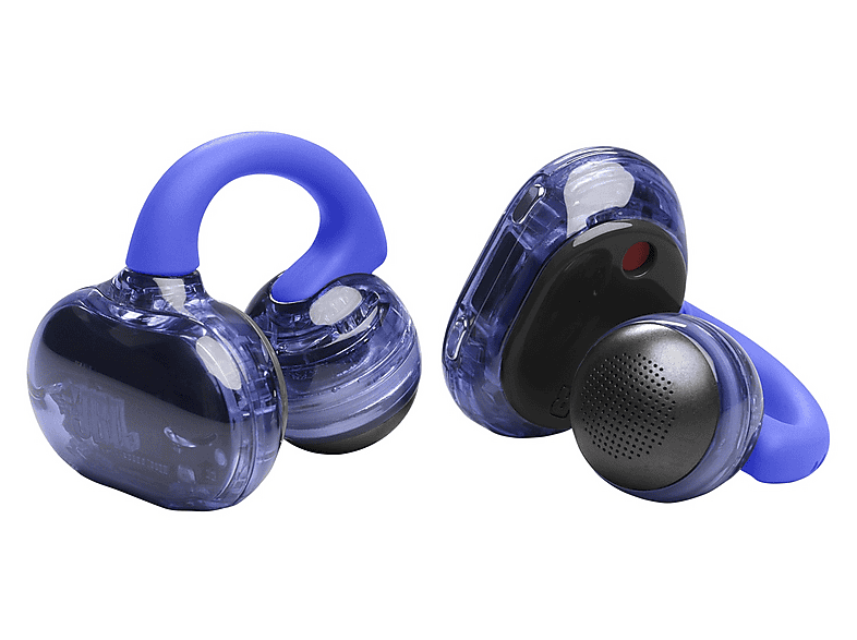 JBL Soundgear Clips Konstrukcja klipsa Przewodnictwo powietrzne Bluetooth 5.4 Funkcje AI Niebieski – zdjęcie 2