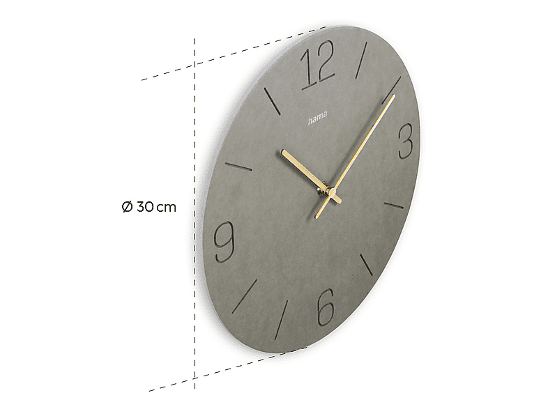 HAMA 185881 Kreta Wanduhr
