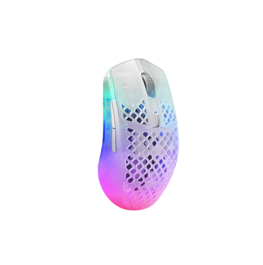 STEELSERIES Aerox 3 Wireless Ghost Edition Gaming Mouse + Qck