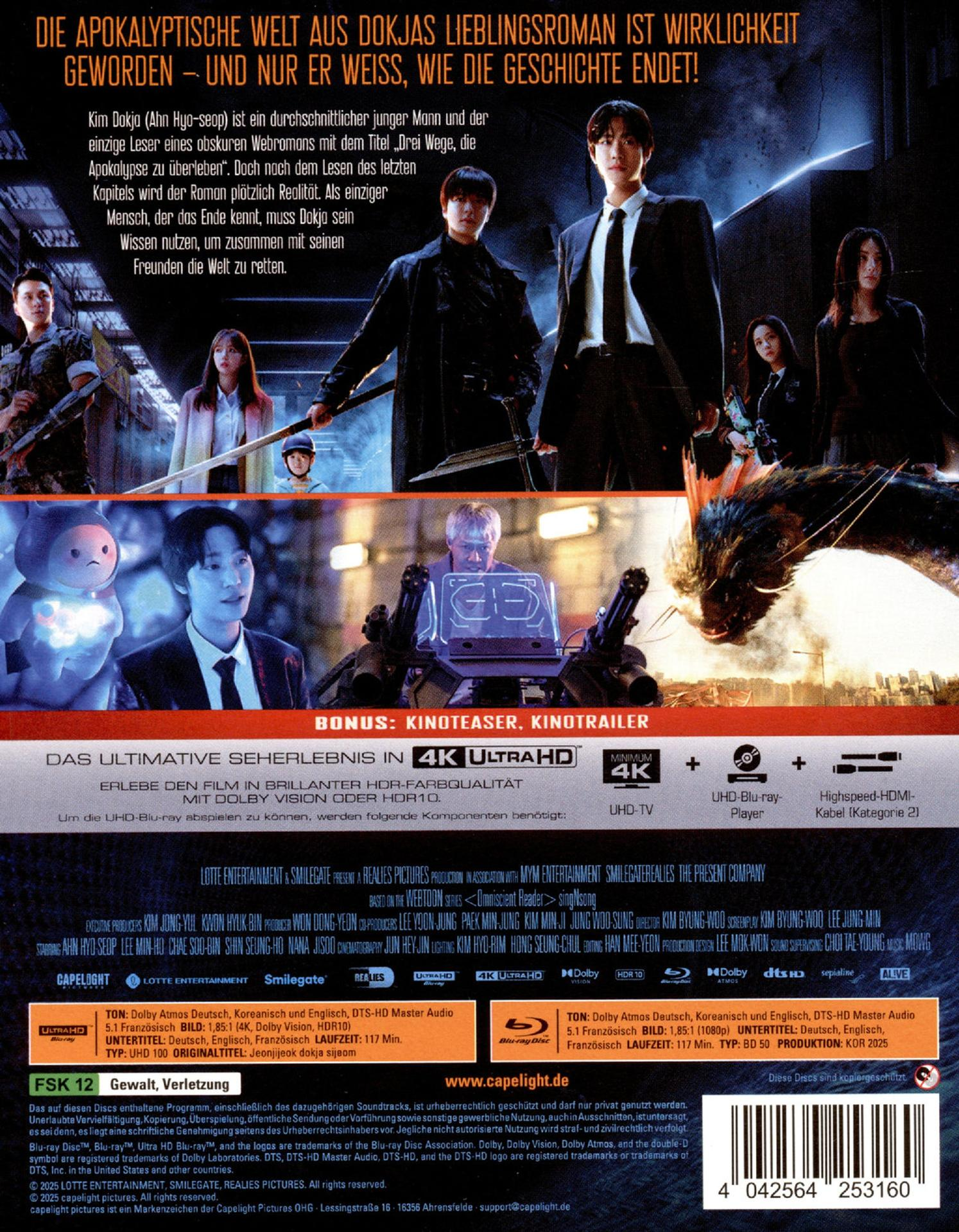 Filmposter mit einer Gruppe von Menschen. Text auf Deutsch. UHD Blu-ray Logo sichtbar.