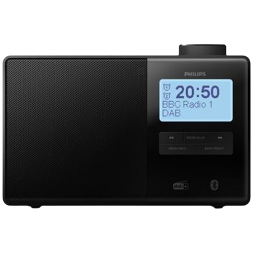 Philips TAR5600/00 DAB+ Portable Clock Radio Black