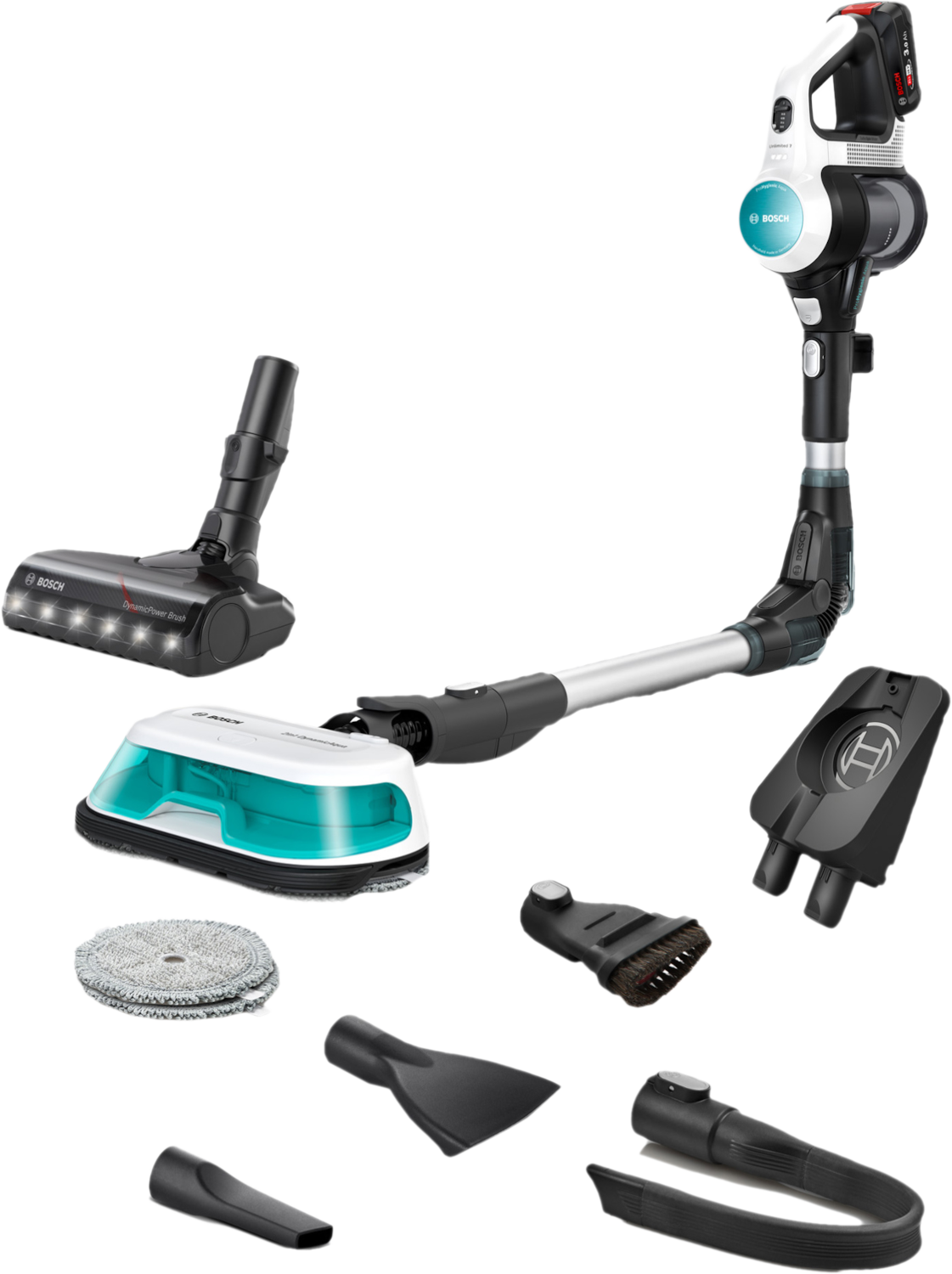 BOSCH BCS71HYG4 Unlimited 7 Aqua Steelstofzuiger Wit