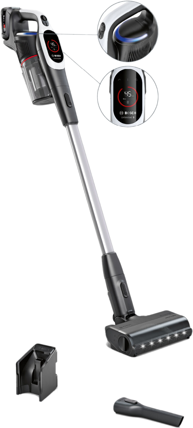 Bosch Bcs931wba Unlimited 9 Steelstofzuiger Incl. Kruimelzuiger Wit