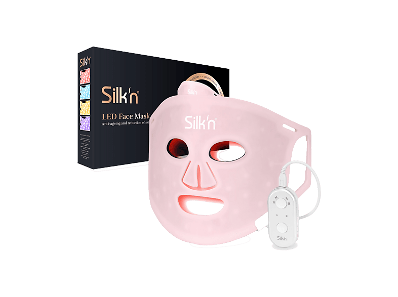 Maska LED do twarzy SILK`N 100 Terapia światłem Różowy