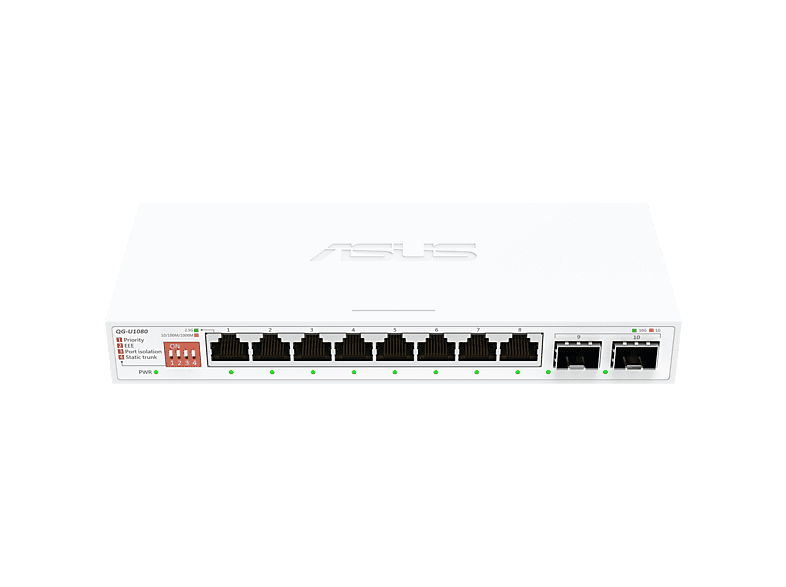 Asus Qg-u1080 8-port 2.5g And 2-port 10g Sfp+ Unmanaged Switch afbeelding