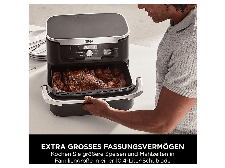 NINJA AF500EU Foodi FlexDrawer 10,4 L Heißluftfritteuse