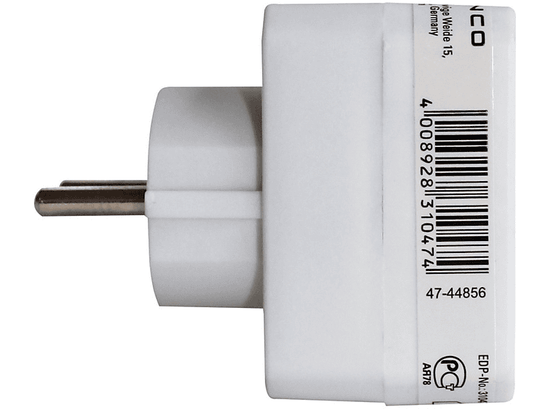 Vivanco 05287 3-fach Euro Adapter, 1.700 W, Weiß — Foto 2 von 2