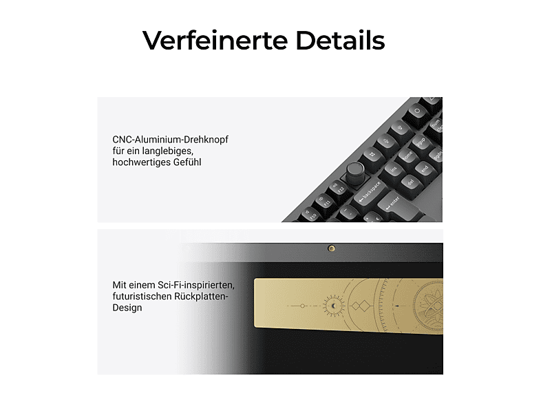 Thumbnail - KEYCHRON Q6 Ultra 8K - Swappable RGB Backlight Full Size Mac/Win/Linux, deutsches Layout, Tastatur, Mechanisch, kabelgeb...
