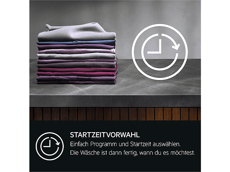 AEG TR7T50585 7000 SensiDry® Wärmepumpentrockner (8 kg, EEK: D, 64 dB(A)), Weiß) — Foto 3 von 5