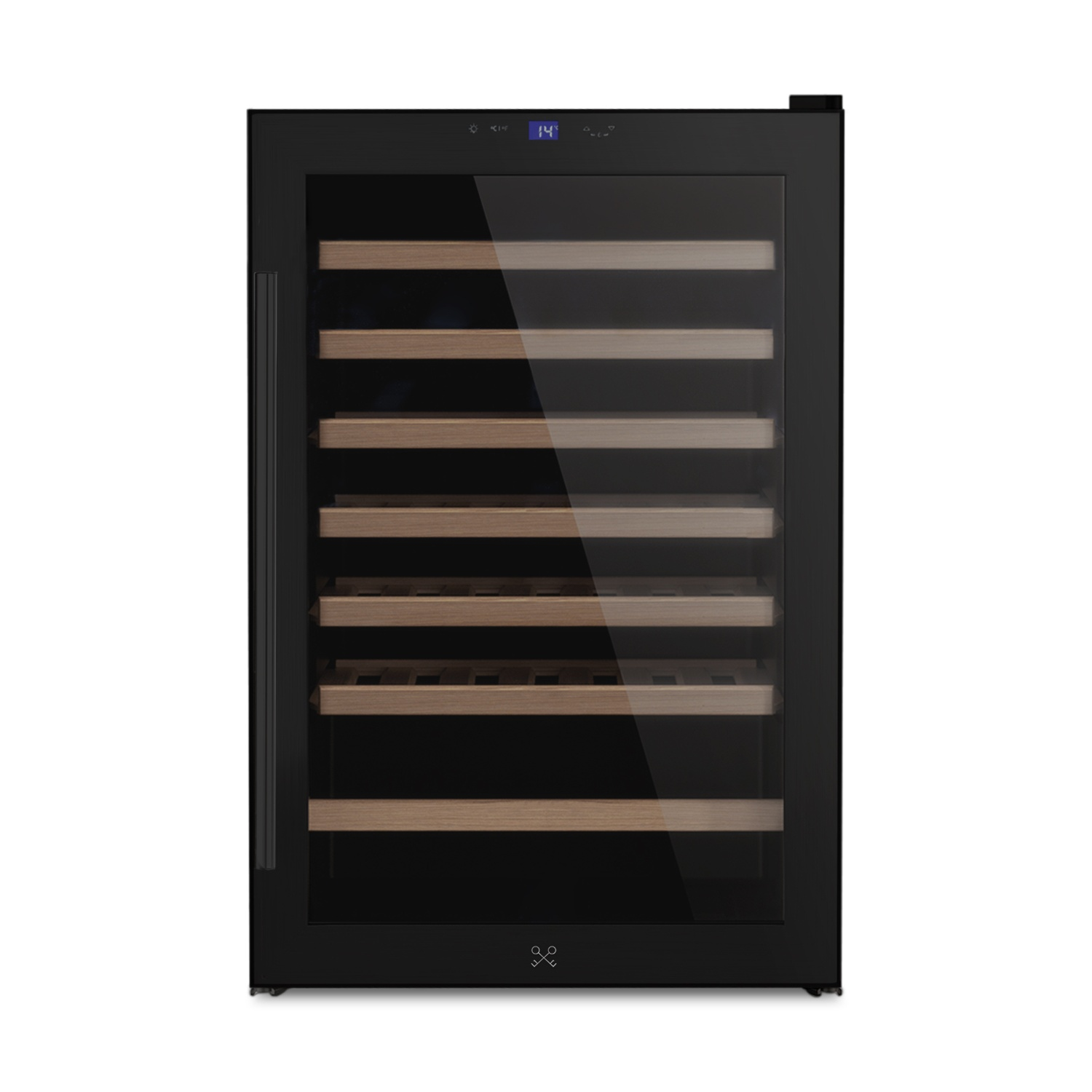 Les Petits Champs Cavcb48 Cantinetta, 48 bottiglie, 6 ripiani, dimensoni: L 54 cm, A 84 P 54,7 Nero, classe G