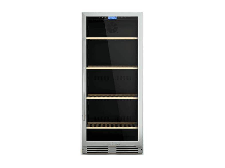 LES PETITS CHAMPS CAVCE160 CANTINETTA, 160 bottiglie, 4 ripiani, dimensoni: L 59,5 cm, A 139 P 69 temperatura massima 20 °C, minima 5 Argento, classe G