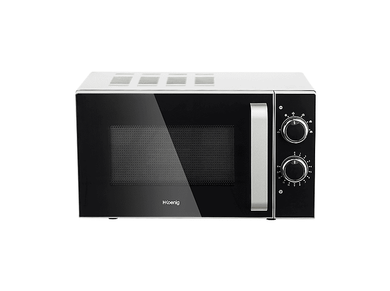 MICROONDE H.KOENIG VIO4, capacità 20 l, potenza microonde max 700 W, 6 livelli di potenza, Nero e argento
