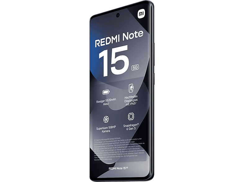 Thumbnail - XIAOMI REDMI Note 15 5G 128 GB Black Dual SIM