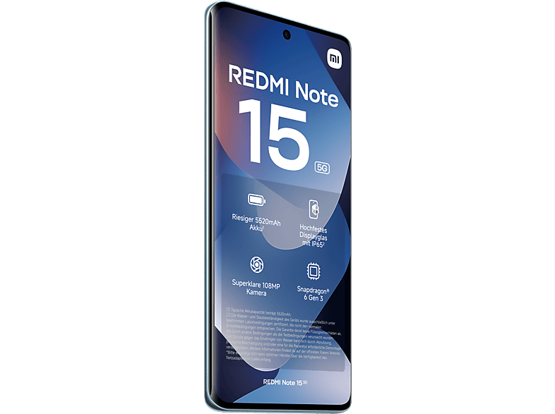 XIAOMI REDMI Note 15 5G 128 GB Glacier Blue Dual SIM
