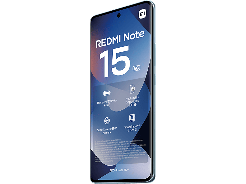 XIAOMI REDMI Note 15 5G 128 GB Glacier Blue Dual SIM
