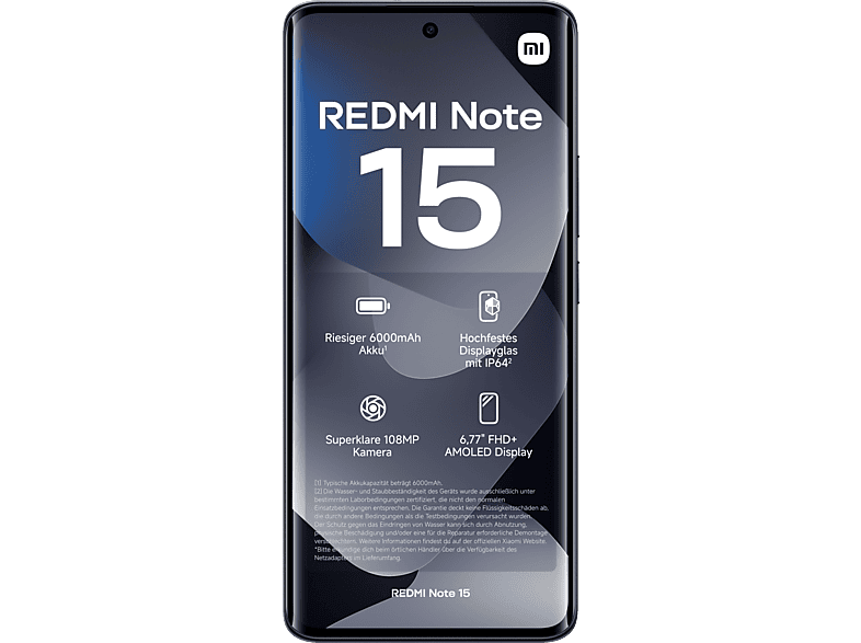 XIAOMI REDMI Note 15 128 GB Black Dual SIM