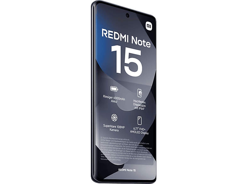 XIAOMI REDMI Note 15 128 GB Black Dual SIM