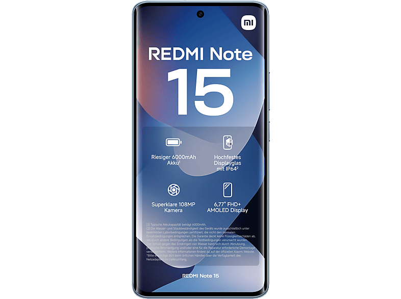 XIAOMI REDMI Note 15 128 GB Glacier Blue Dual SIM