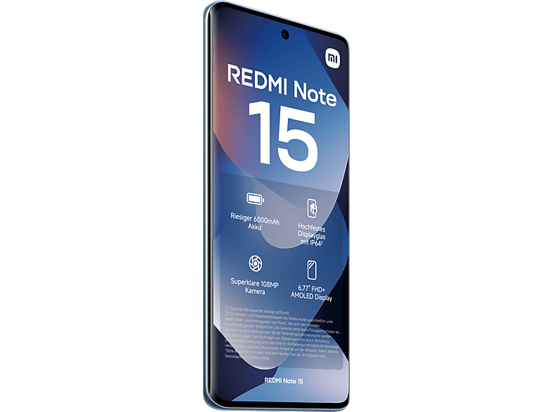 Thumbnail - XIAOMI REDMI Note 15 128 GB Glacier Blue Dual SIM