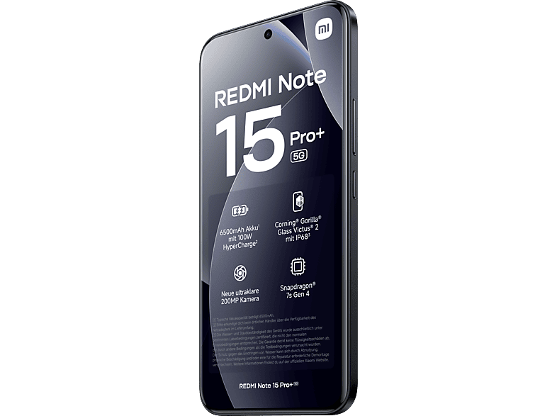 Xiaomi Redmi Note 15 Pro+, 5G, 256 GB, Black, Dual SIM — Foto 3 von 5