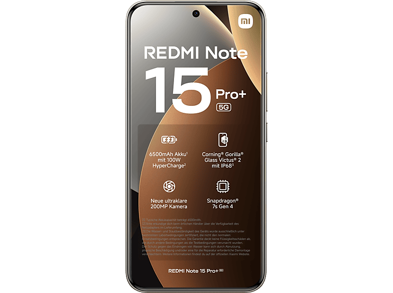 XIAOMI REDMI Note 15 Pro+ 5G 256 GB Mocha Brown Dual SIM