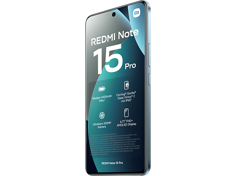 XIAOMI REDMI Note 15 Pro 256 GB Glacier Blue Dual SIM