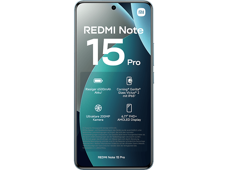XIAOMI REDMI Note 15 Pro 256 GB Glacier Blue Dual SIM