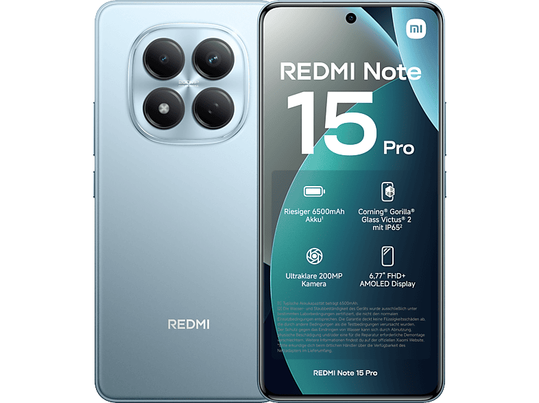 XIAOMI REDMI Note 15 Pro 256 GB Glacier Blue