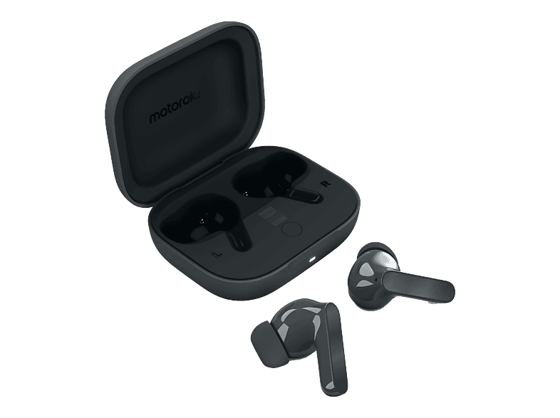Auriculares True Wireless – Motorola Buds Bass, 9 h Autonomía, Cancelación ruido (ANC), Pantone Dark Shadow