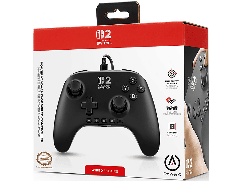 Kontroler POWERA Advantage Nintendo Switch 2 Czarny – zdjęcie 3