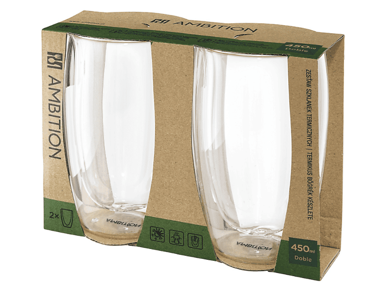 Szklanka AMBITION Doble 450ml Przezroczysty – zdjęcie 3
